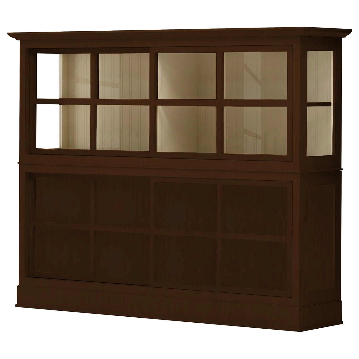 Maison Belfort Buffet haut Azjana - Pin marron / Pin crème 1 Maison Belfort Buffet haut Azjana - Pin marron / Pin crème