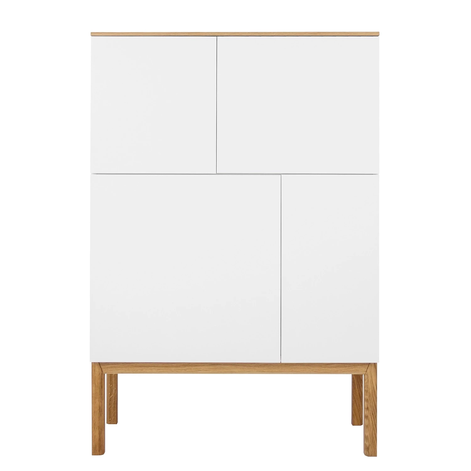 Tenzo Buffet haut Patch II - chêne - Blanc 2 Tenzo Buffet haut Patch II - chêne - Blanc – Image 2