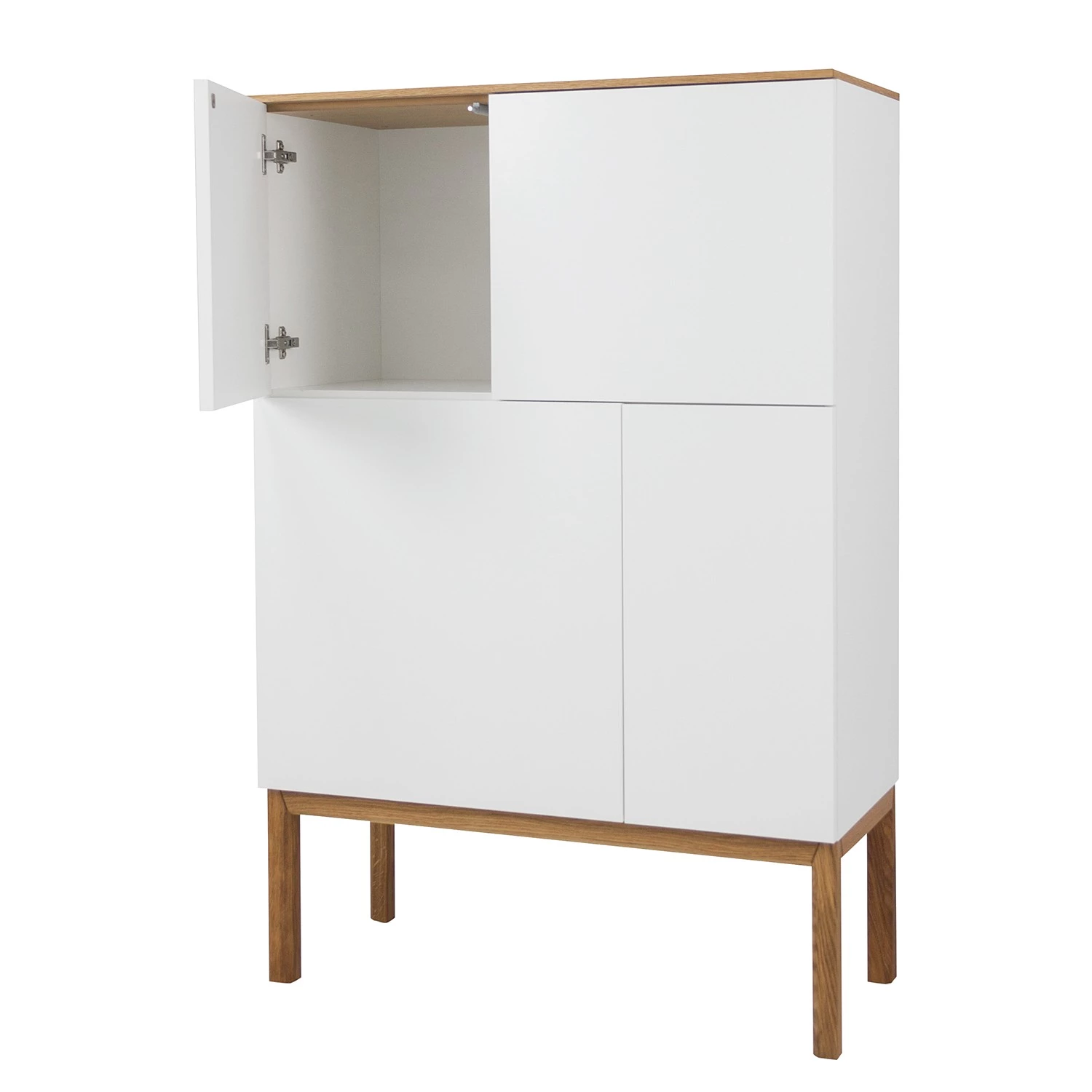 Tenzo Buffet haut Patch II - chêne - Blanc 3 Tenzo Buffet haut Patch II - chêne - Blanc – Image 3