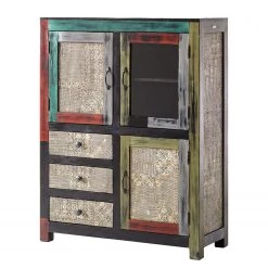 Wolf-Möbel Buffet haut Goa II - Partiellement en manguier et acacia massifs