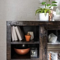 Ars manufacti Buffet haut Keyport I - Manguier massif -Buffets hauts Soldes 1000125893 190523 11145800054 GALLERYIMAGES P000000001000125893