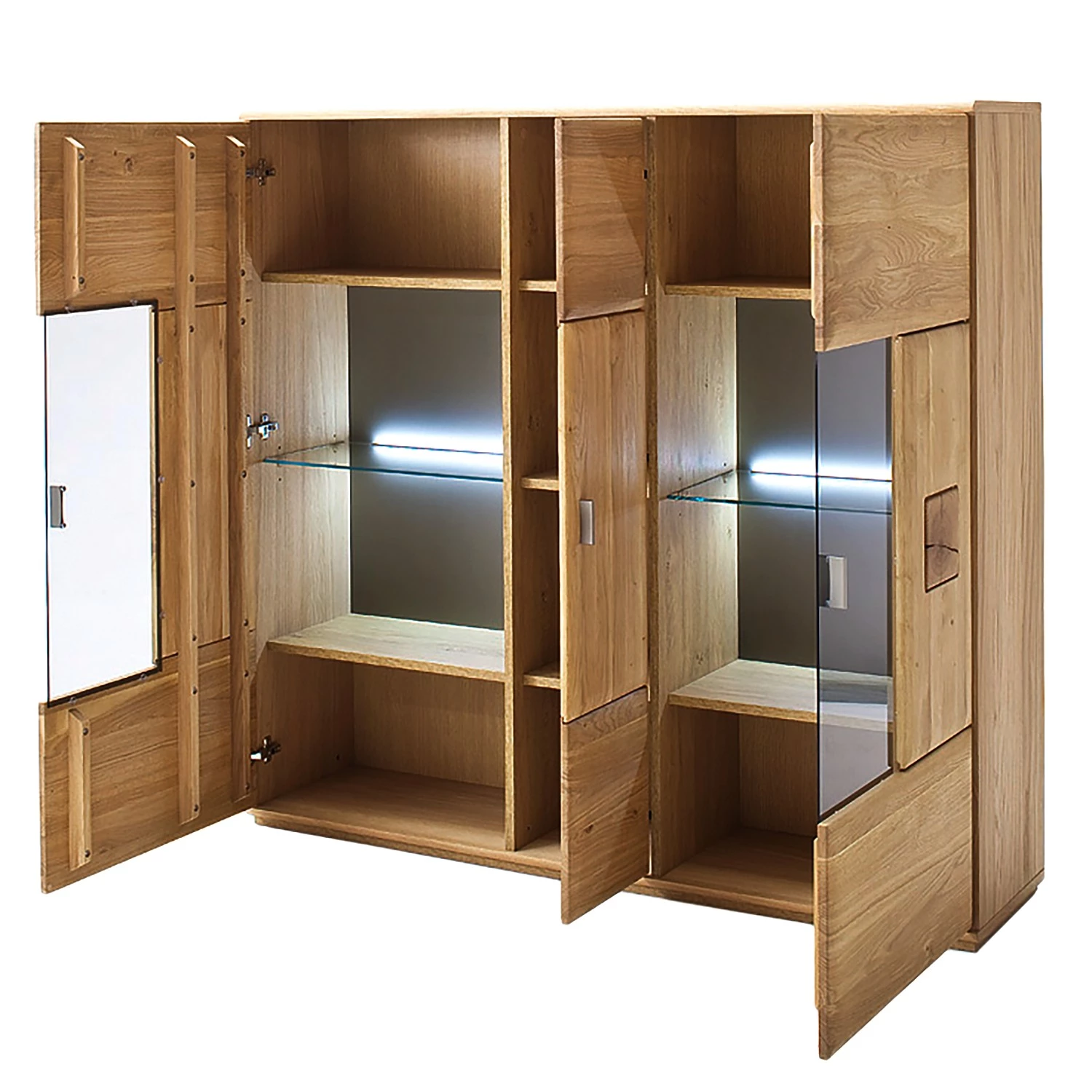 Naturoo Buffet haut Vilela I - Partiellement en chêne massif - Chêne Bianco / Imitation chêne Bianco 3 Naturoo Buffet haut Vilela I - Partiellement en chêne massif - Chêne Bianco / Imitation chêne Bianco – Image 3