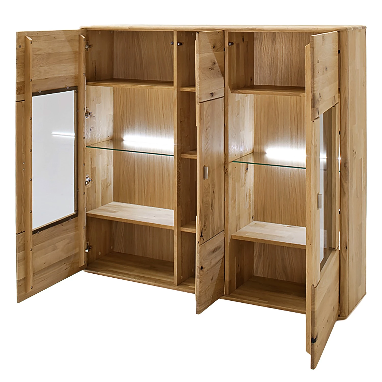 Naturoo Buffet haut Forge I - Partiellement en chêne massif - Chêne de poutre Bianco / Imitation chêne Bianco 3 Naturoo Buffet haut Forge I - Partiellement en chêne massif - Chêne de poutre Bianco / Imitation chêne Bianco – Image 3