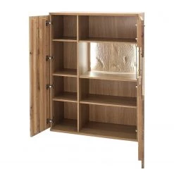 Naturoo Buffet haut Ristiina II - Partiellement en chêne massif - Chêne Bianco / Imitation chêne Bianco - Porte en verre à droite -Buffets hauts Soldes 1000133728 181016 134107145 GALLERYIMAGES P000000001000133728