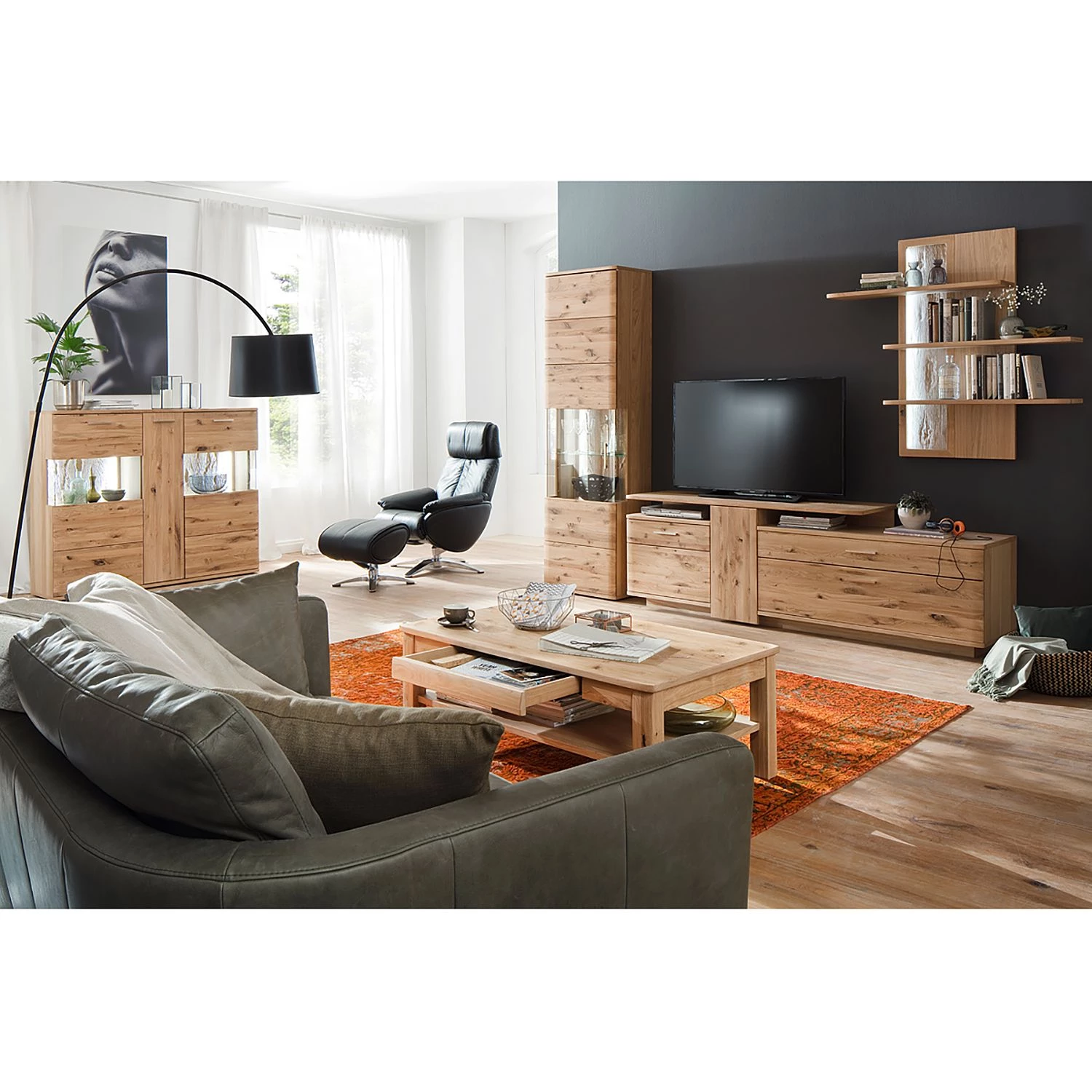 Naturoo Buffet haut Ristiina I - Partiellement en chêne massif - Chêne Bianco / Imitation chêne Bianco 3 Naturoo Buffet haut Ristiina I - Partiellement en chêne massif - Chêne Bianco / Imitation chêne Bianco – Image 3