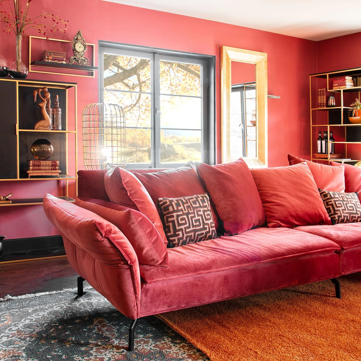 Jack & Alice Buffet haut Harbin - Acacia massif - Acacia noir / Doré 3 Jack & Alice Buffet haut Harbin - Acacia massif - Acacia noir / Doré – Image 3