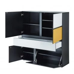 Germania Buffet Ideeus - Noir / Multicolore -Buffets hauts Soldes 1000150554 181213 15491600021 GALLERYIMAGES P000000001000150554