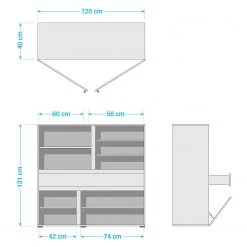 Germania Buffet Ideeus - Noir / Multicolore -Buffets hauts Soldes 1000150554 181213 15491700028 GALLERYIMAGES P000000001000150554