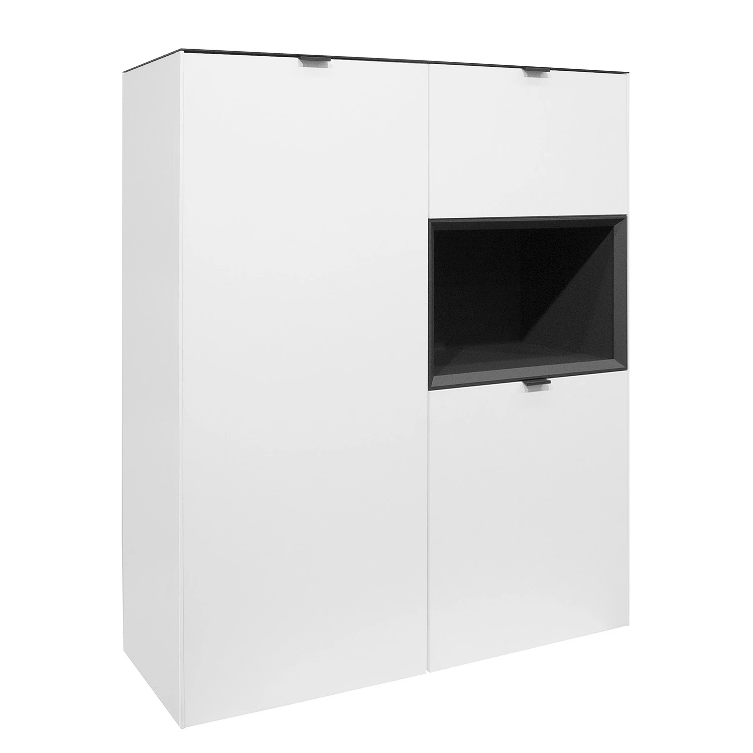 Loftscape Buffet haut Batchelor - Blanc / Anthracite 1 Loftscape Buffet haut Batchelor - Blanc / Anthracite