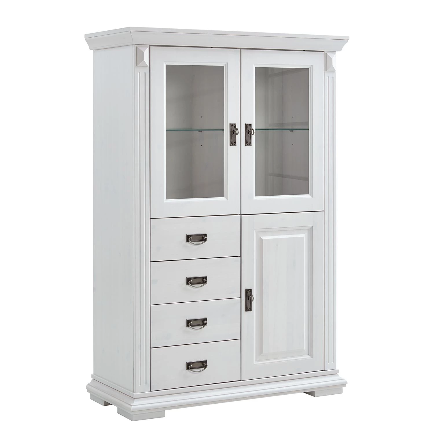 Maison Belfort Buffet haut Kampen - Pin massif - Pin blanc 1 Maison Belfort Buffet haut Kampen - Pin massif - Pin blanc