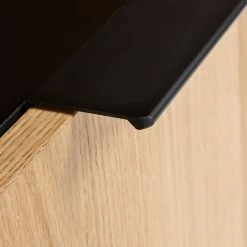 Norrwood Buffet haut Ceduna - Noir mat / Chêne -Buffets hauts Soldes 1000166593 190319 10113400074 GALLERYIMAGES P000000001000166593