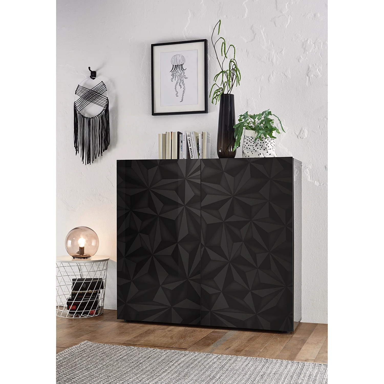 LC Spa Buffet haut Prisma - Anthracite brillant 2 LC Spa Buffet haut Prisma - Anthracite brillant – Image 2