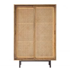 Ars manufacti Buffet haut Vina - Manguier massif / Rotin - Manguier / Noir -Buffets hauts Soldes 1000178071 200323 13583400012 DETAILS P000000001000178071