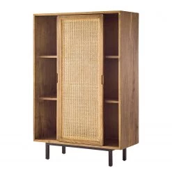 Ars manufacti Buffet haut Vina - Manguier massif / Rotin - Manguier / Noir -Buffets hauts Soldes 1000178071 200323 13583500014 DETAILS P000000001000178071