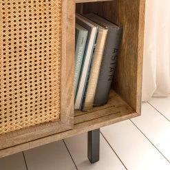Ars manufacti Buffet haut Vina - Manguier massif / Rotin - Manguier / Noir -Buffets hauts Soldes 1000178071 200324 13412700007 DETAILS P000000001000178071