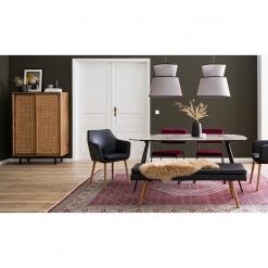 Ars manufacti Buffet haut Vina - Manguier massif / Rotin - Manguier / Noir -Buffets hauts Soldes 1000178071 200702 15133300012 MOOD DETAILS P000000001000178071 mood