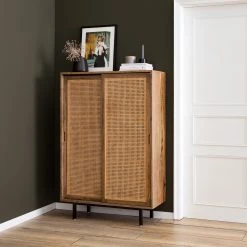 Ars manufacti Buffet haut Vina - Manguier massif / Rotin - Manguier / Noir -Buffets hauts Soldes 1000178071 200702 15133400013 MOOD DETAILS P000000001000178071 mood