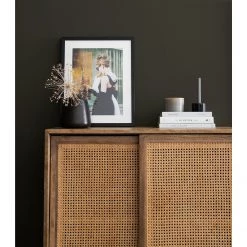 Ars manufacti Buffet haut Vina - Manguier massif / Rotin - Manguier / Noir -Buffets hauts Soldes 1000178071 200702 15133500015 DETAILS P000000001000178071