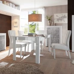 LC Spa Buffet haut Easy - Blanc brillant / Imitation béton -Buffets hauts Soldes 1000178272 201029 08545100601 MOOD DETAILS P000000001000178272 mood