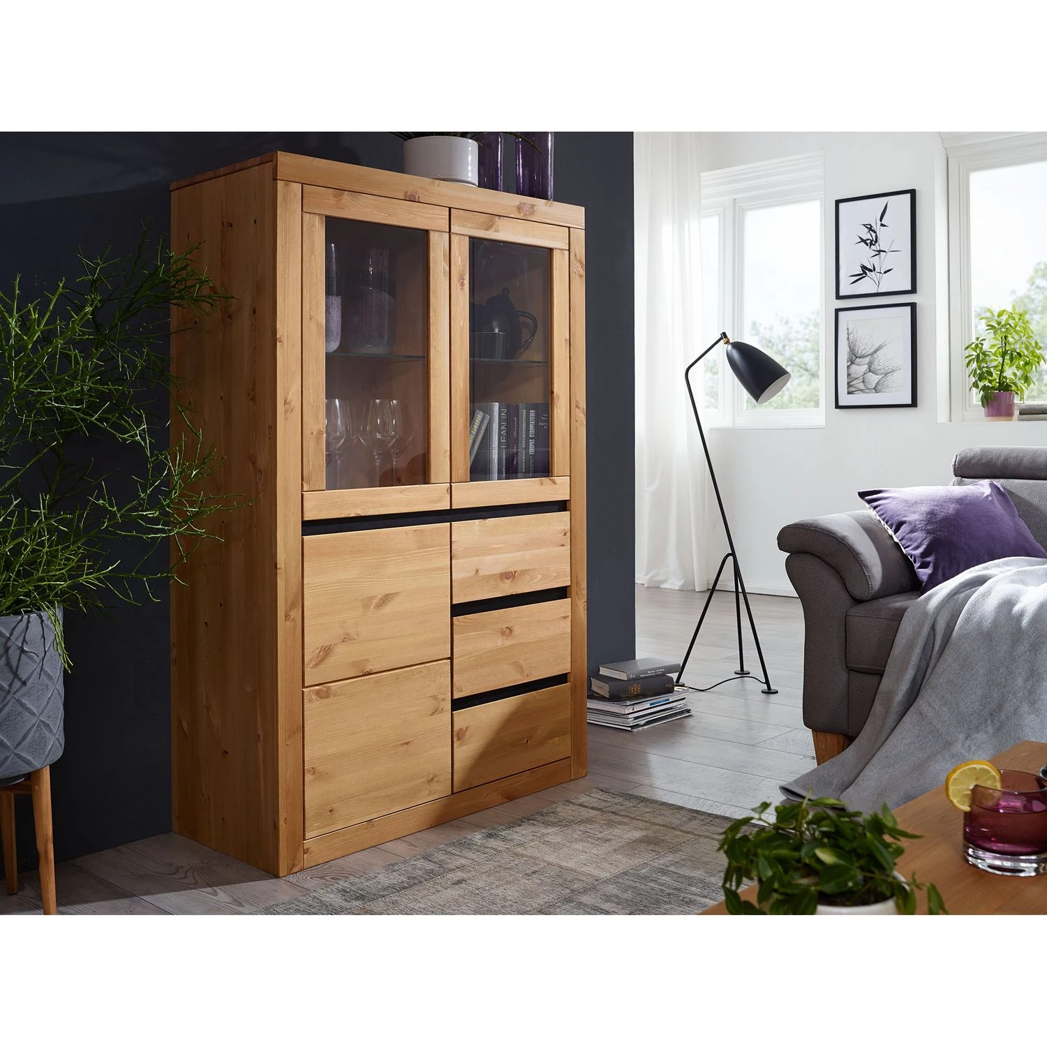 Naturoo Buffet haut Maceio I - Pin massif - Pin 2 Naturoo Buffet haut Maceio I - Pin massif - Pin – Image 2