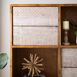 Ars manufacti Buffet haut Buuda - Partiellement en acacia massif - Écru / Acacia -Buffets hauts Soldes 1000182054 200227 06193100002 MOOD DETAILS P000000001000182054 mood