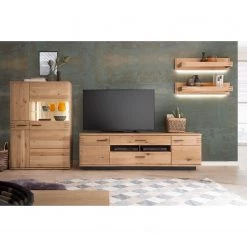 Loftscape Buffet haut Salvo - Partiellement en chêne massif - Planches de chêne Bianco / Gris -Buffets hauts Soldes 1000207367 200317 14300000157 MOOD DETAILS P000000001000207367 mood