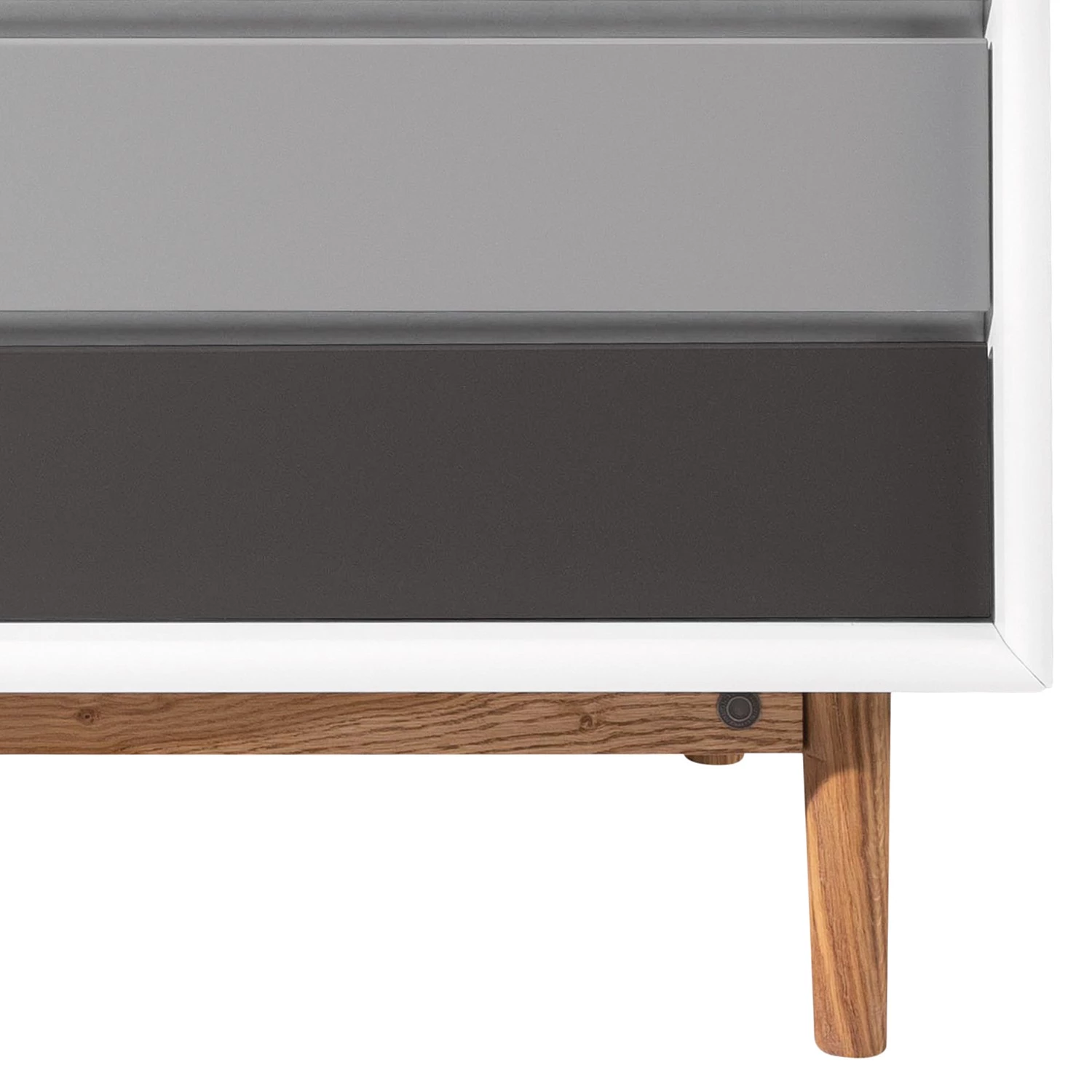 Tom Tailor Buffet haut Color Box - Partiellement en chêne massif - Blanc / Gris clair 3 Tom Tailor Buffet haut Color Box - Partiellement en chêne massif - Blanc / Gris clair – Image 3