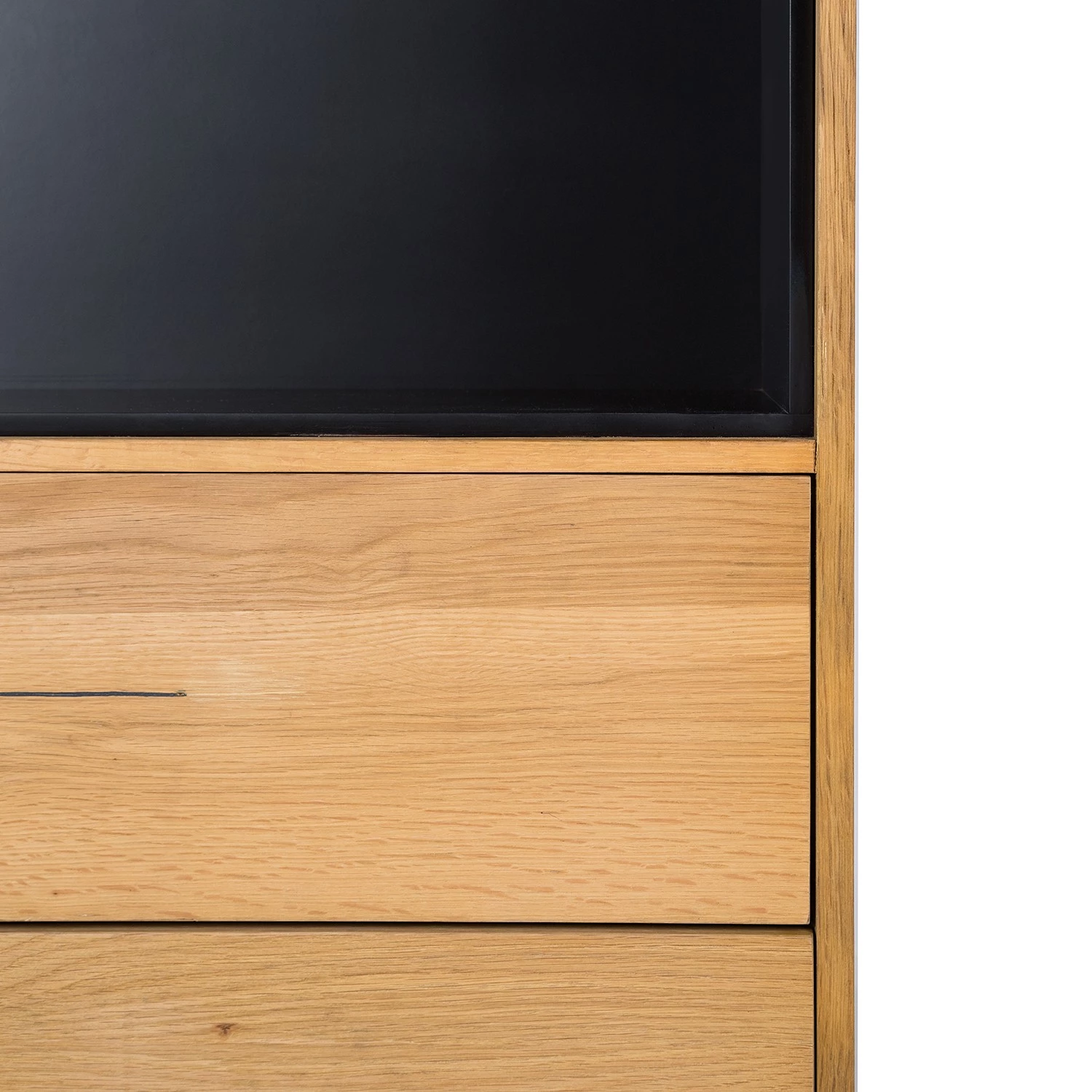 Studio Copenhagen Buffet haut Flox - Placage en bois véritable / Métal -Chêne / Noir 15 Studio Copenhagen Buffet haut Flox - Placage en bois véritable / Métal -Chêne / Noir – Image 15