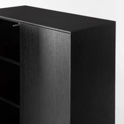 Studio Copenhagen Buffet haut Dowland - Placage en bois véritable - Chêne / Noir -Buffets hauts Soldes 1000218356 210303 06480100008 DETAILS P000000001000218356