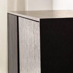 Studio Copenhagen Buffet haut Dowland - Placage en bois véritable - Chêne / Noir -Buffets hauts Soldes 1000218356 210311 08052700016 DETAILS P000000001000218356