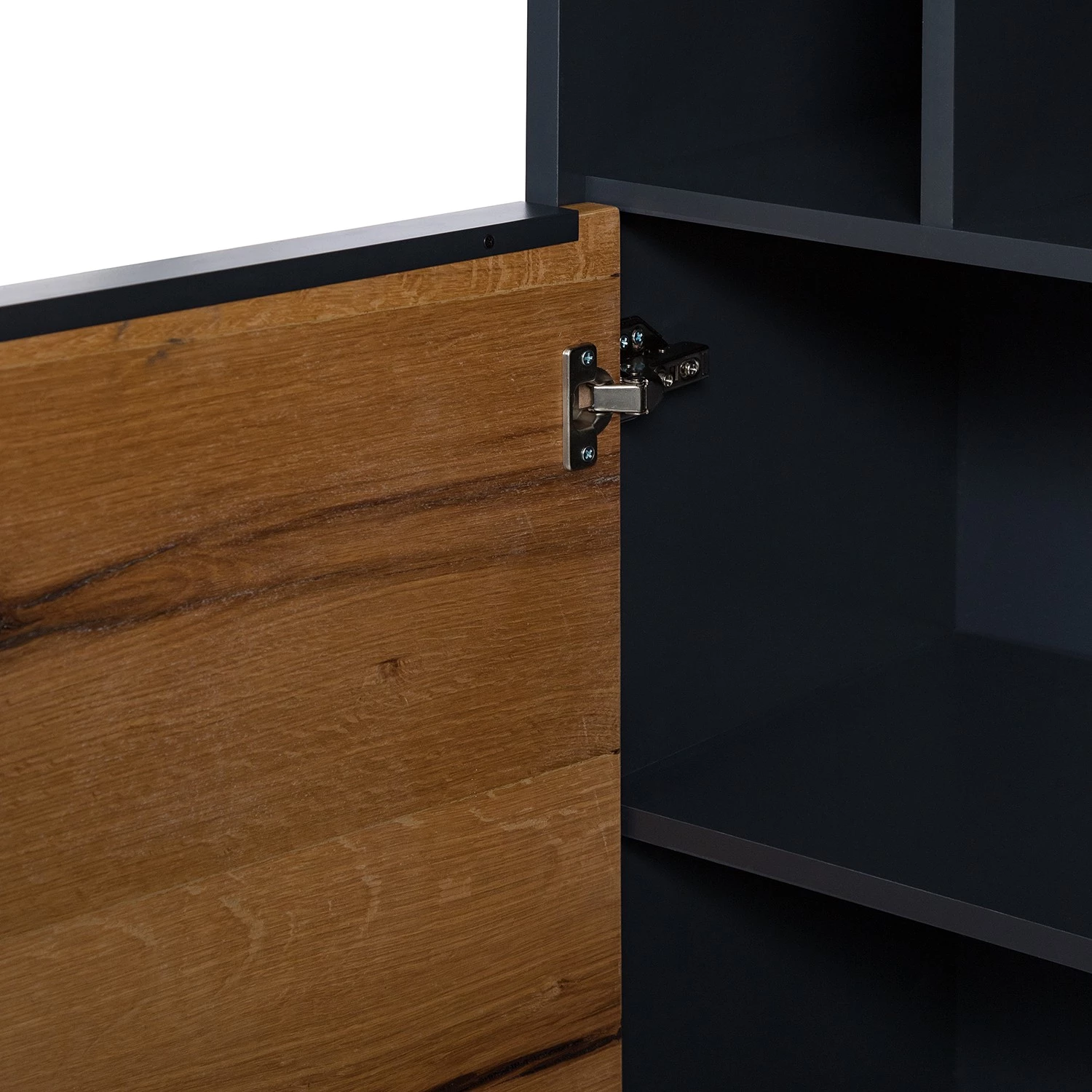 Red Living Buffet haut Barview - Placage en chêne - Chêne / Anthracite 15 Red Living Buffet haut Barview - Placage en chêne - Chêne / Anthracite – Image 15