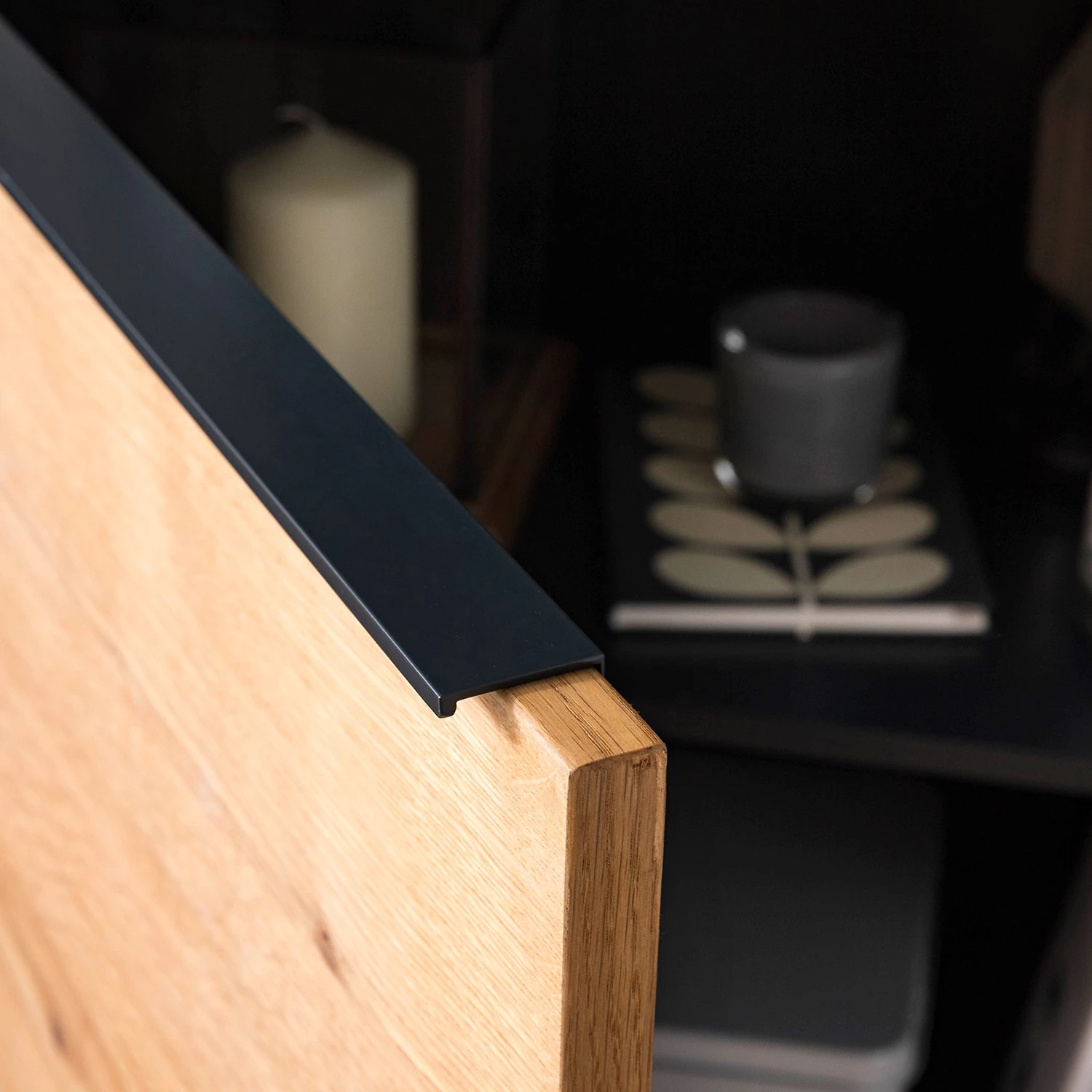 Red Living Buffet haut Barview - Placage en chêne - Chêne / Anthracite 25 Red Living Buffet haut Barview - Placage en chêne - Chêne / Anthracite – Image 25