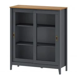 Maison Belfort Buffet Rivery IV - Pin massif - Anthracite