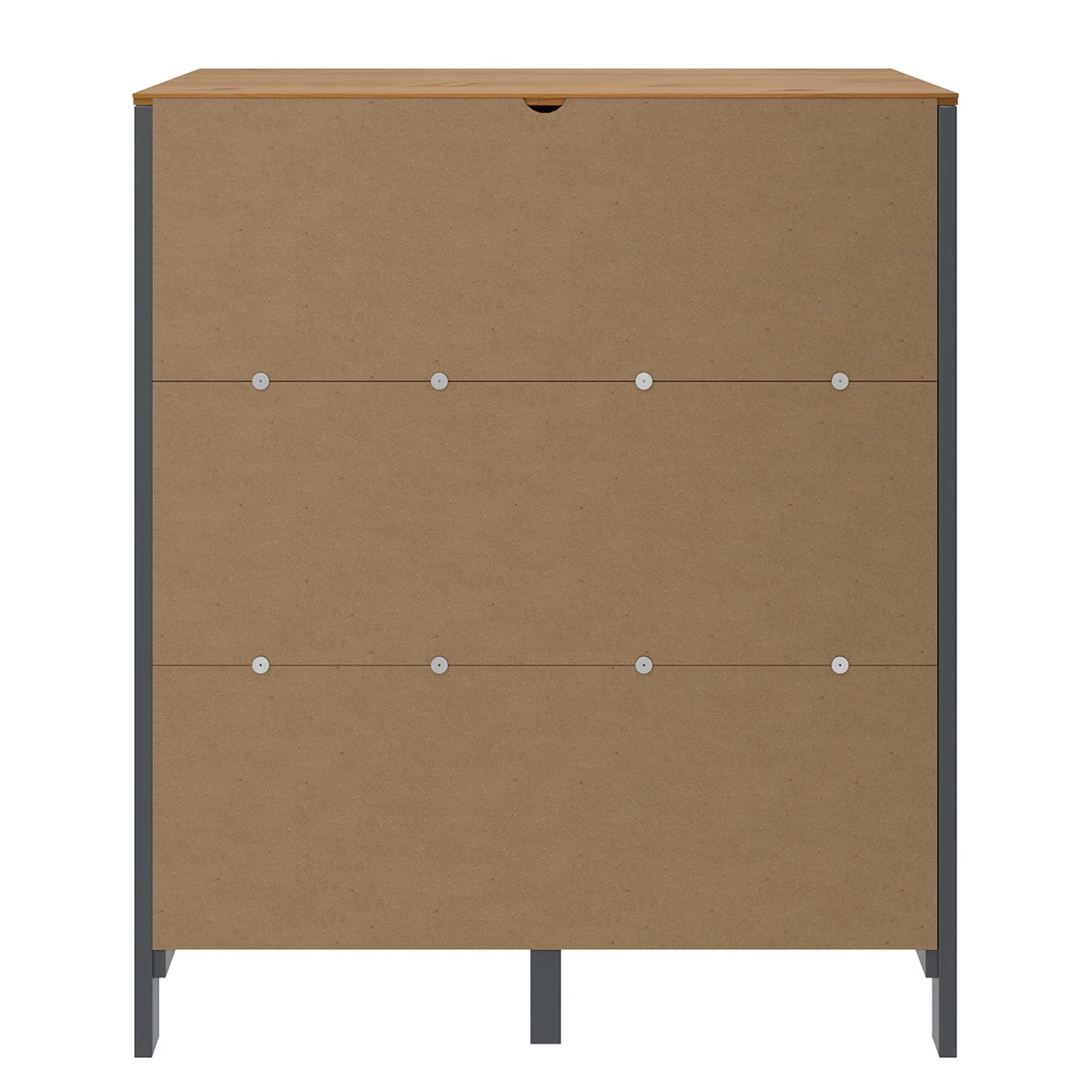 Maison Belfort Buffet Rivery IV - Pin massif - Anthracite 5 Maison Belfort Buffet Rivery IV - Pin massif - Anthracite – Image 5