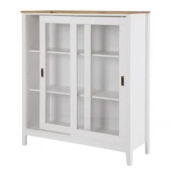 Maison Belfort Buffet Rivery IV - Pin massif - Blanc -Buffets hauts Soldes 1000218465 220425 031 DETAILS P000000001000218465