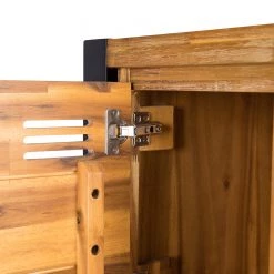 Ars manufacti Buffet haut Urban Industry I - Partiellement en acacia massif / Métal - Acacia / Noir -Buffets hauts Soldes 1000224212 220729 055 DETAILS P000000001000224212