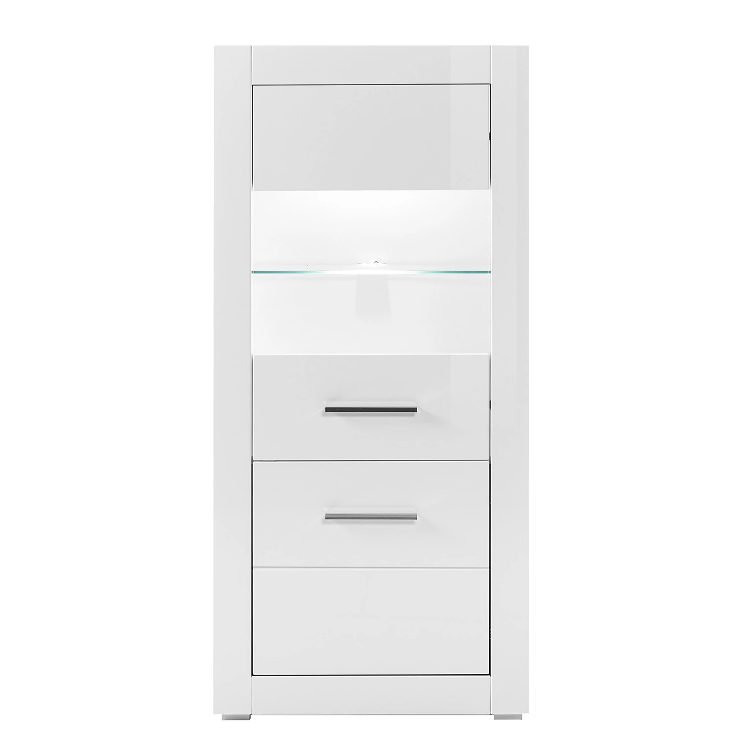 Loftscape Buffet haut Bricktown II - Blanc brillant / Blanc mat 5 Loftscape Buffet haut Bricktown II - Blanc brillant / Blanc mat – Image 5