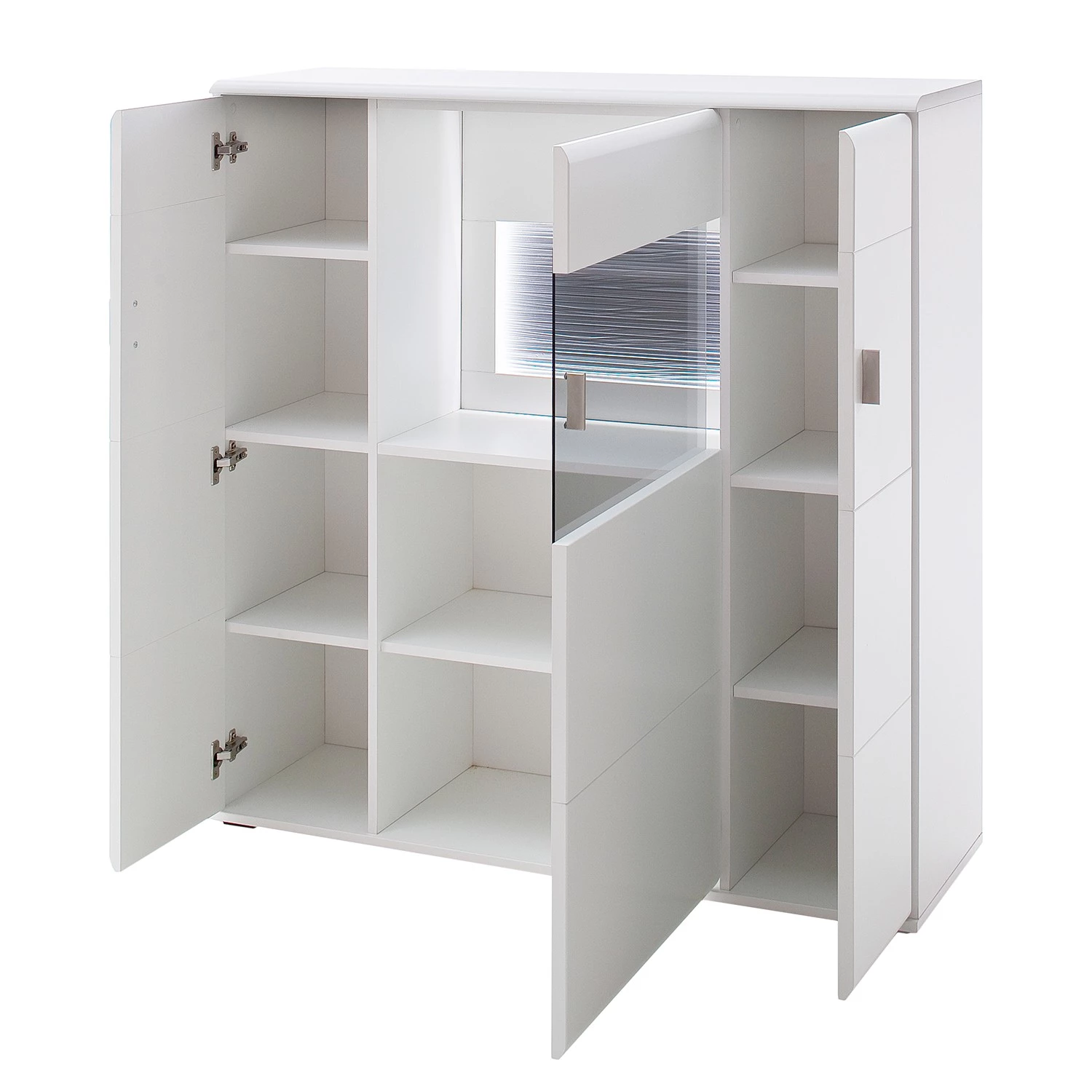 Loftscape Buffet haut Cassville - Blanc mat / Anthracite 4 Loftscape Buffet haut Cassville - Blanc mat / Anthracite – Image 4