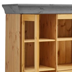 Maison Belfort Buffet haut Bergen - Pin massif - Pin coloris lessivé / Pin gris -Buffets hauts Soldes 1000225936 211122 08330703654 DETAILS P000000001000225936