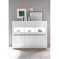 Loftscape Buffet haut Cape Ann - Blanc brillant / Blanc mat -Buffets hauts Soldes 1000226262 200923 15542300106 MOOD DETAILS P000000001000226262 mood