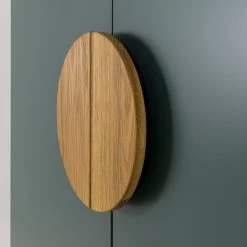 Tenzo Buffet haut Scoop - Partiellement en chêne massif - Vert foncé -Buffets hauts Soldes 1000226376 201006 12073600077 DETAILS P000000001000226376