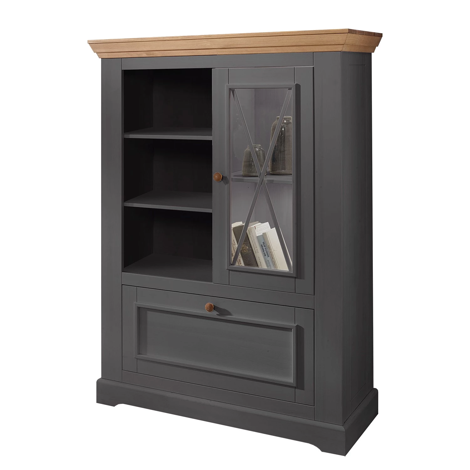 Maison Belfort Commode haute Ummanz II - Pin gris 1 Maison Belfort Commode haute Ummanz II - Pin gris