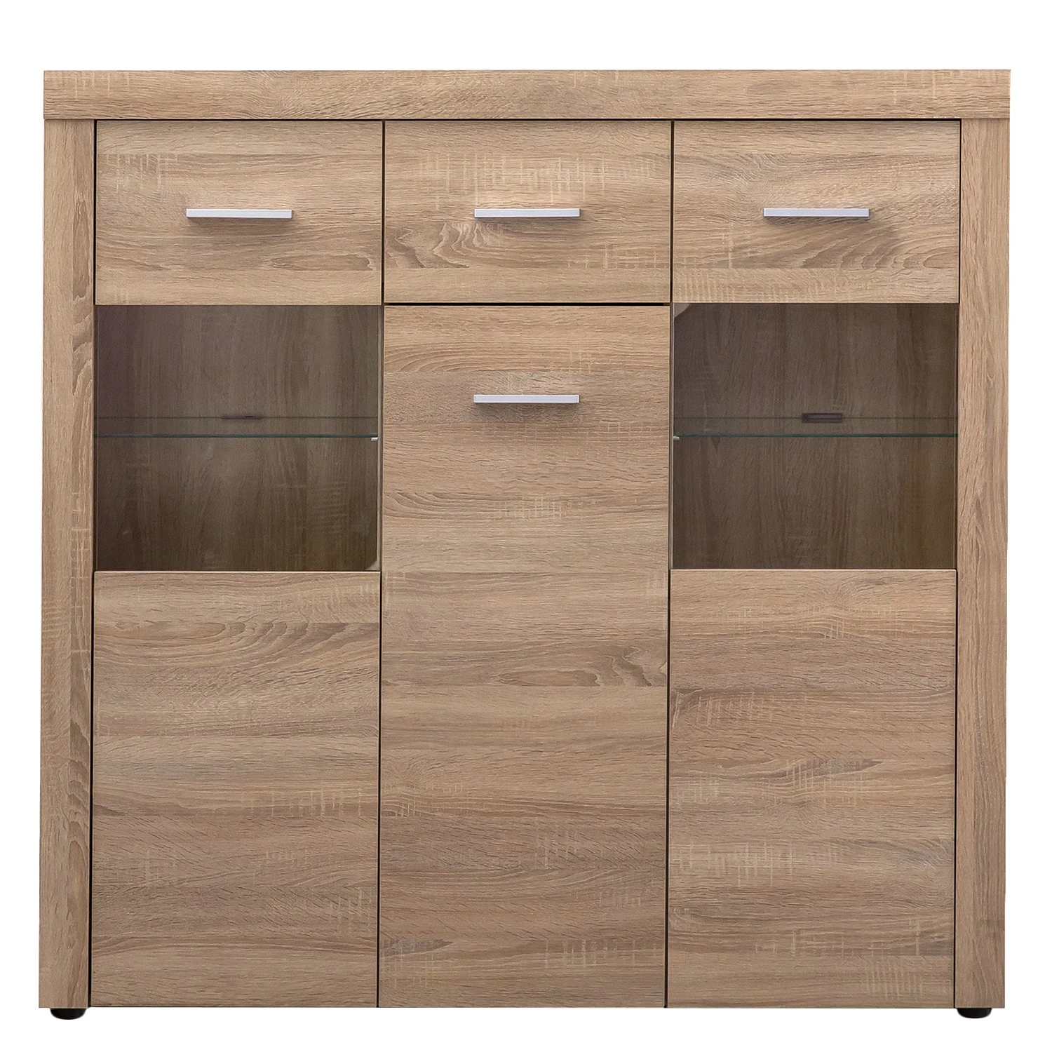 Loftscape Buffet haut Vierzon - Imitation chêne Sonoma 5 Loftscape Buffet haut Vierzon - Imitation chêne Sonoma – Image 5