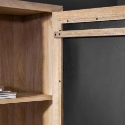 Naturoo Buffet haut Soyans - Partiellement en manguier massif / Métal - Beige / Noir -Buffets hauts Soldes 1000240832 210113 13420100183 DETAILS P000000001000240832