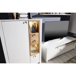 Loftscape Buffet haut Cordelle I - Éclairage inclus - Blanc mat / Hêtre sauvage 14 Loftscape Buffet haut Cordelle I - Éclairage inclus - Blanc mat / Hêtre sauvage -Buffets hauts Soldes 1000249572 210630 15440500017 MOOD DETAILS P000000001000249572 mood