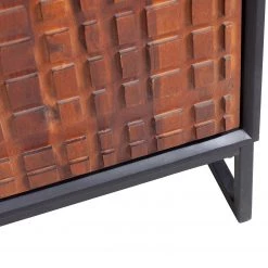 Red Living Buffet haut Dynk - Sheesham massif - Sheesham / Noir -Buffets hauts Soldes 1000275669 210630 12481500313 DETAILS P000000001000275669