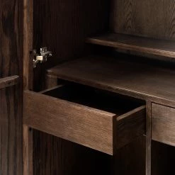 Red Living Buffet haut Limes - Chêne massif / Métal - Chêne foncé / Noir -Buffets hauts Soldes 1000277630 210706 14081200051 DETAILS P000000001000277630