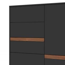 GWINNER Buffet haut Calea I - Plaqué bois - Anthracite mat / Noyer -Buffets hauts Soldes 1000285834 211117 160124000115 DETAILS P000000001000285834