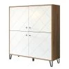 Trendteam Buffet haut Touch - Imitation chêne artisan / Blanc