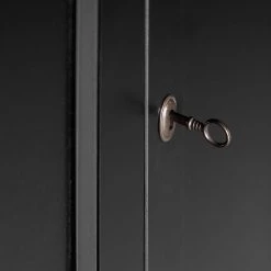 Ridgevalley Buffet haut Lamar - Pin massif - Noir -Buffets hauts Soldes 1000304180 211029 12341600263 DETAILS P000000001000304180